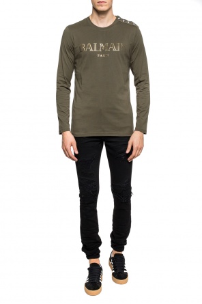 T-shirt with long sleeves, zdjęcie 2 T-shirt with long sleeves od Balmain